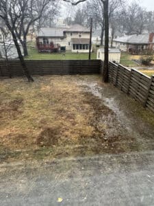 backyard drainage problem prairie village ks 