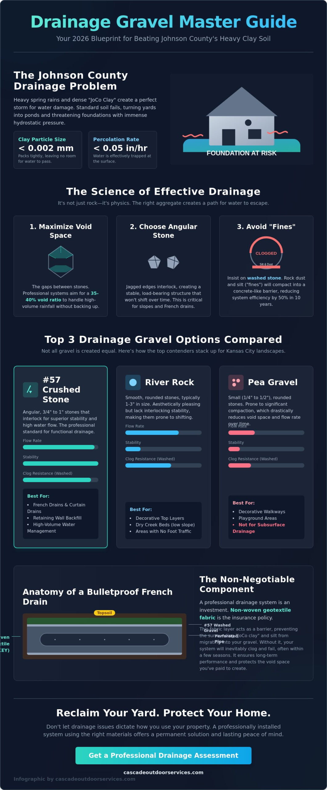 Best Drainage Gravel for Johnson County, KS: A Homeowner’s Comparison Guide for 2026