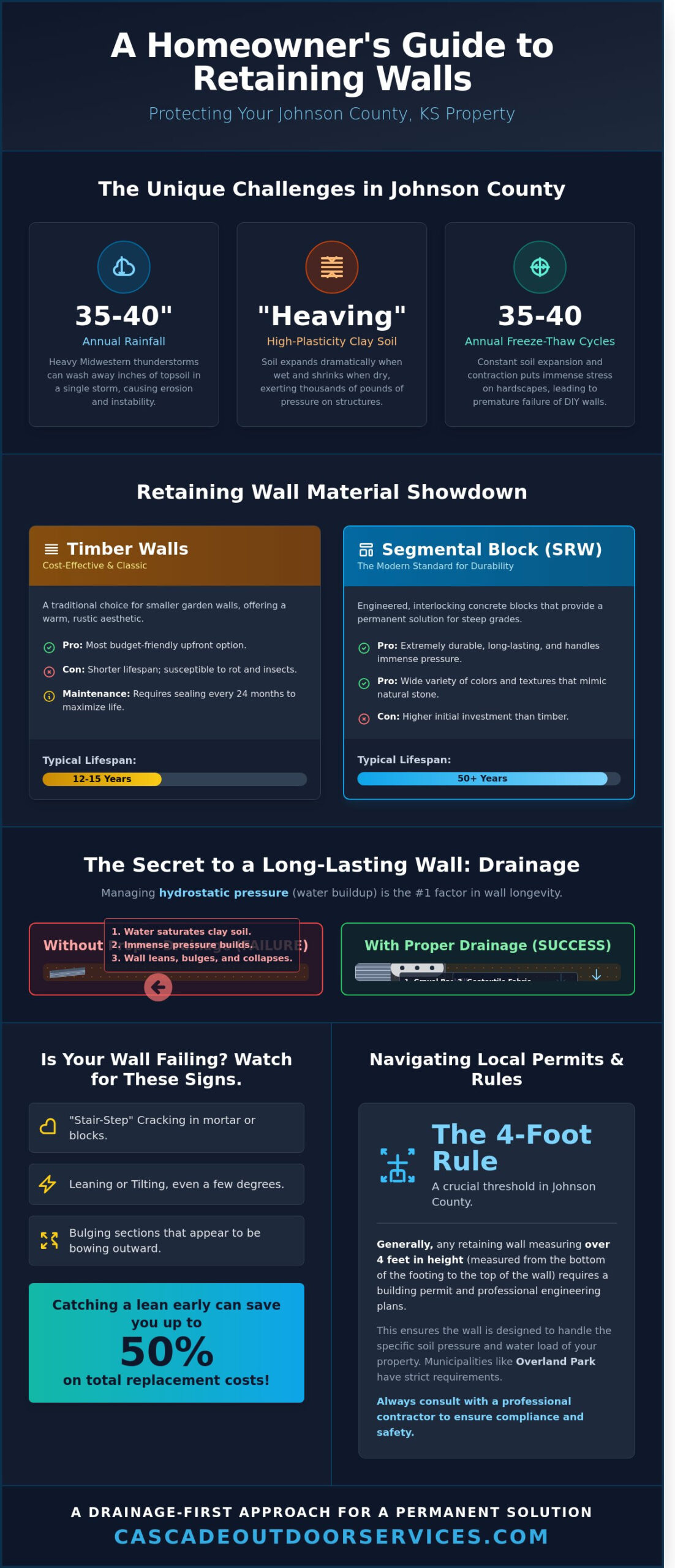 Expert Retaining Wall Contractor in Johnson County, KS: Structural Solutions for JoCo Landscapes