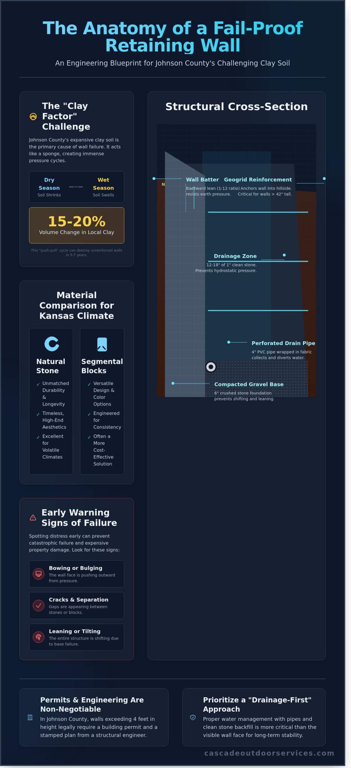 Expert Retaining Wall Landscapers in Johnson County, KS: Structural Integrity Meets Aesthetic Design