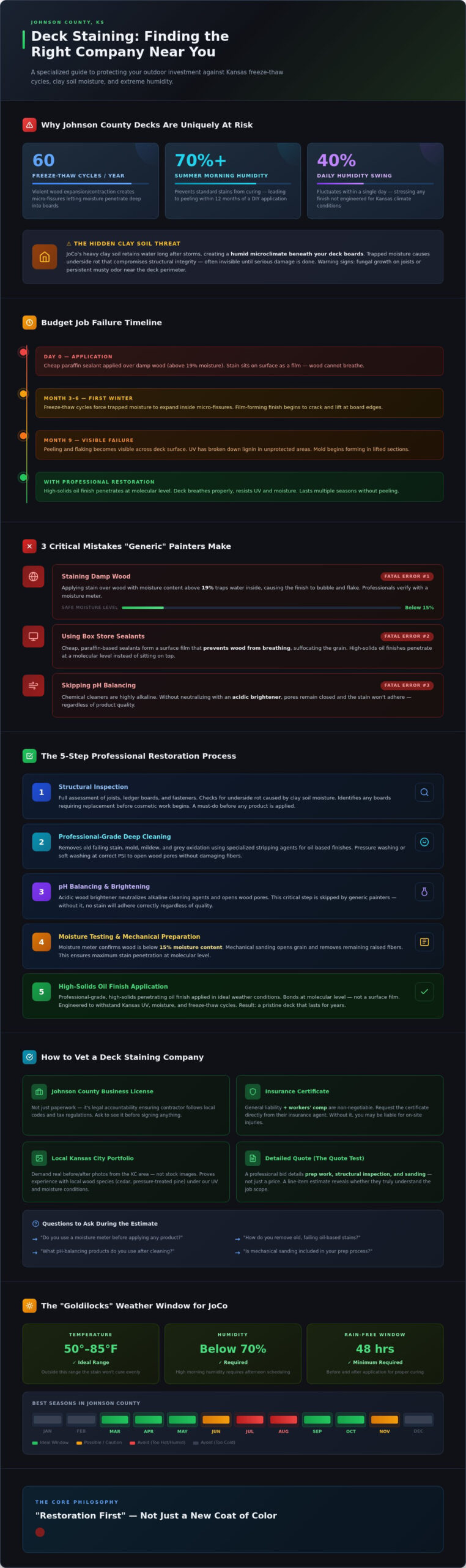 How to Choose the Best Deck Staining Companies Near Me in Johnson County, KS