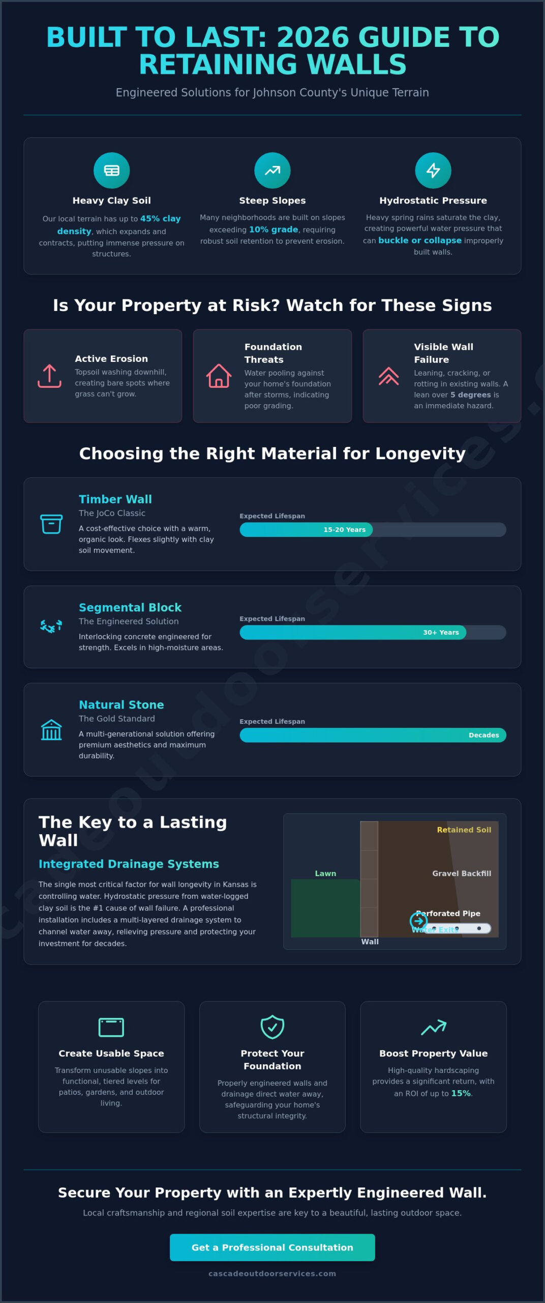 Retaining Wall Installation in Johnson County, KS: The 2026 Homeowner’s Guide