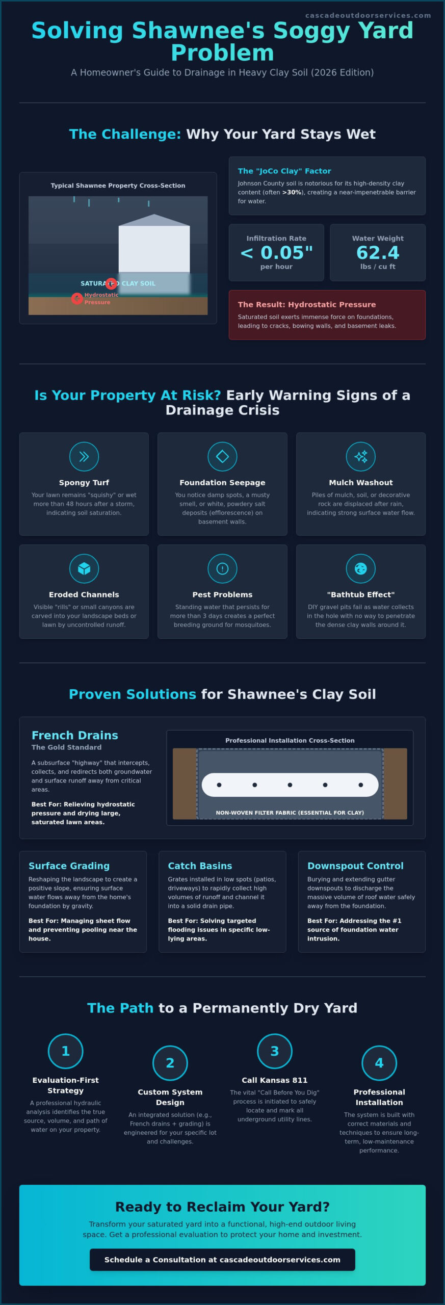 Yard Drainage Solutions Shawnee KS: The 2026 Homeowner’s Resource Guide